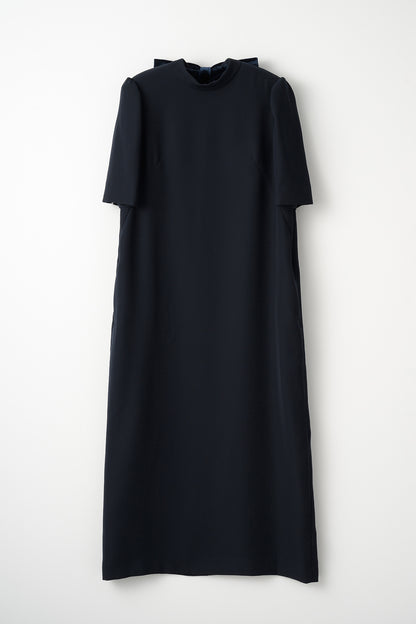 3pattern ribbon dress(Navy)