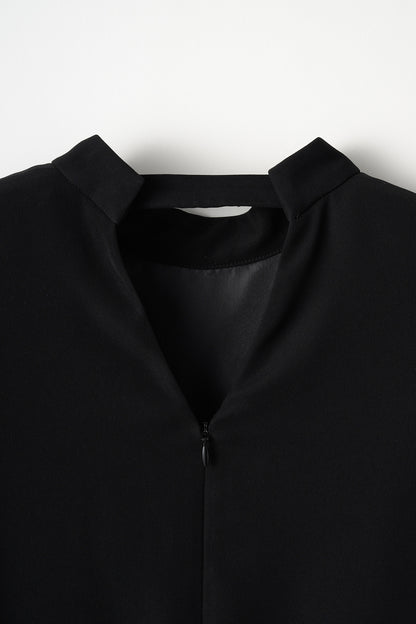 3pattern ribbon dress(Black)