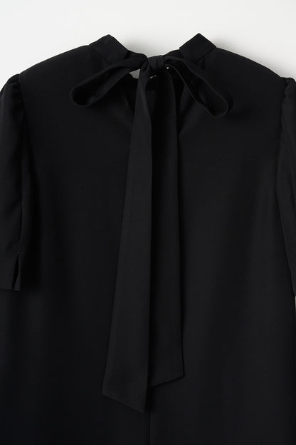 3pattern ribbon dress(Black)