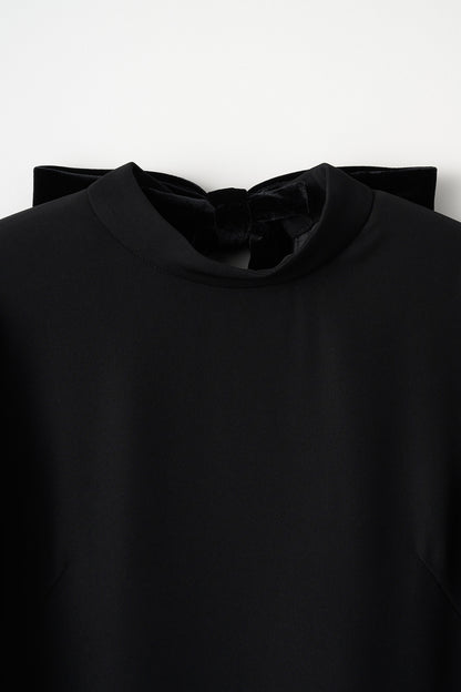 3pattern ribbon dress(Black)