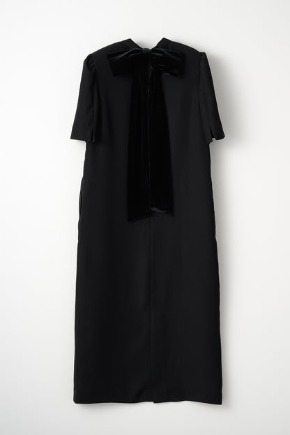 3pattern ribbon dress(Black)