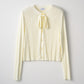 Bowtie rib ensemble knit(Ivory)