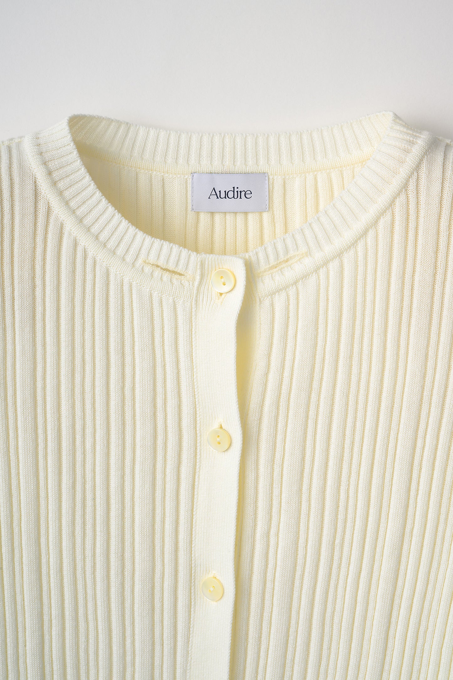 Bowtie rib ensemble knit(Ivory)