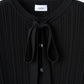 Bowtie rib ensemble knit(Black)