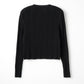 Bowtie rib ensemble knit(Black)