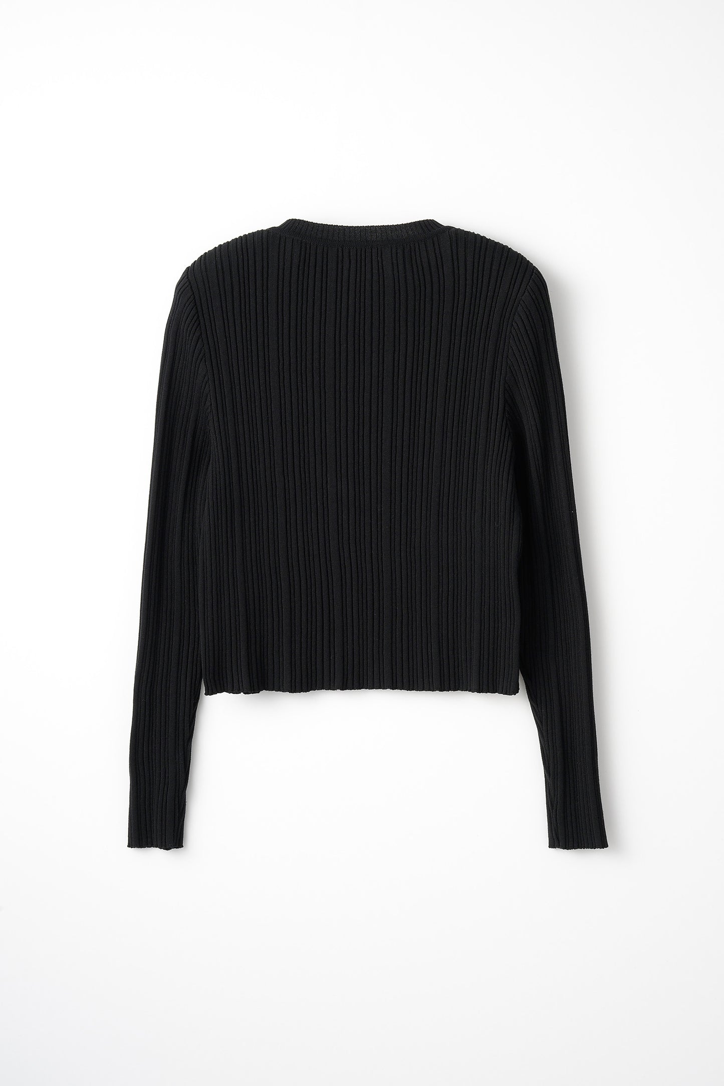 Bowtie rib ensemble knit(Black)