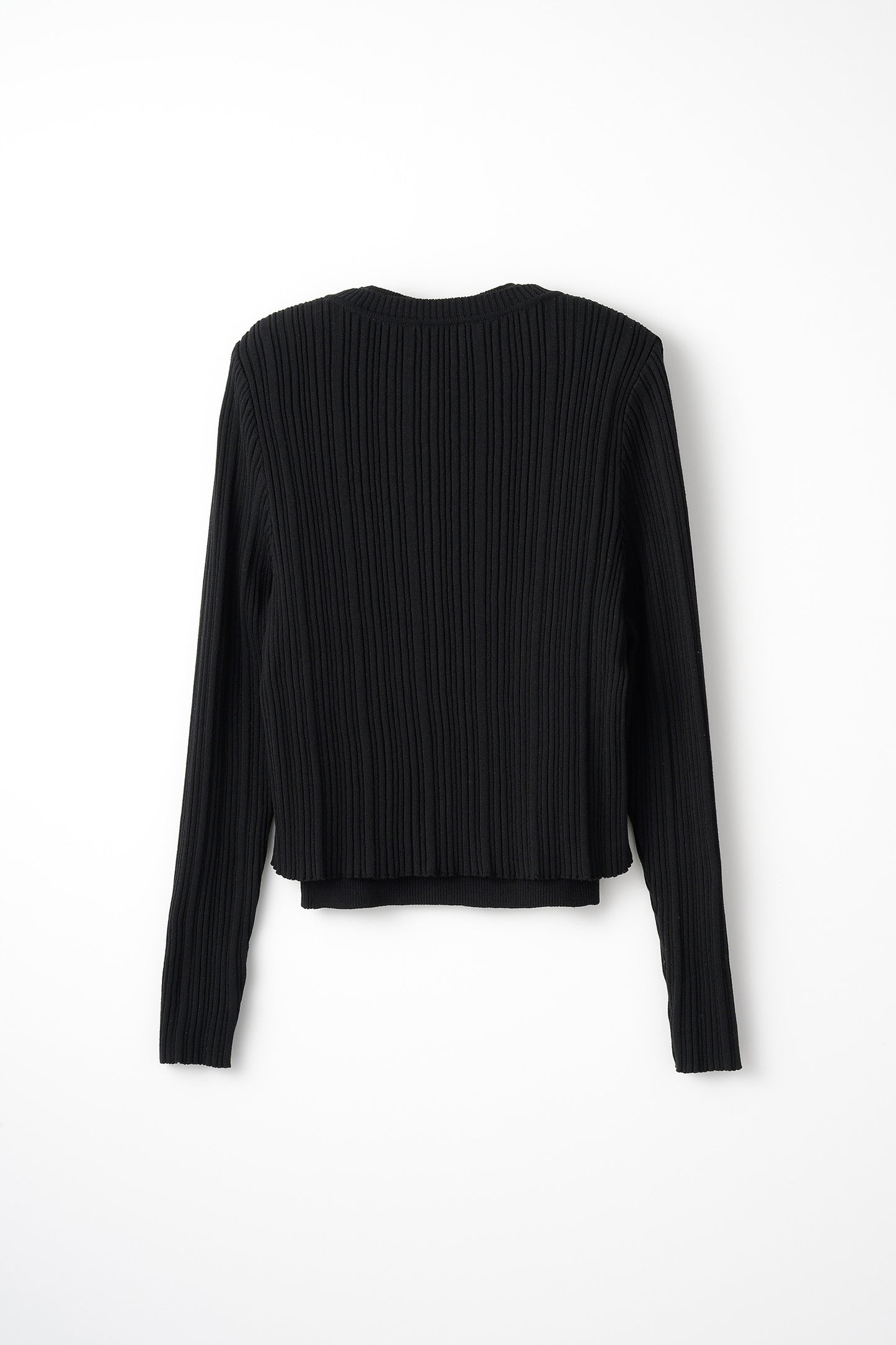 Bowtie rib ensemble knit(Black)