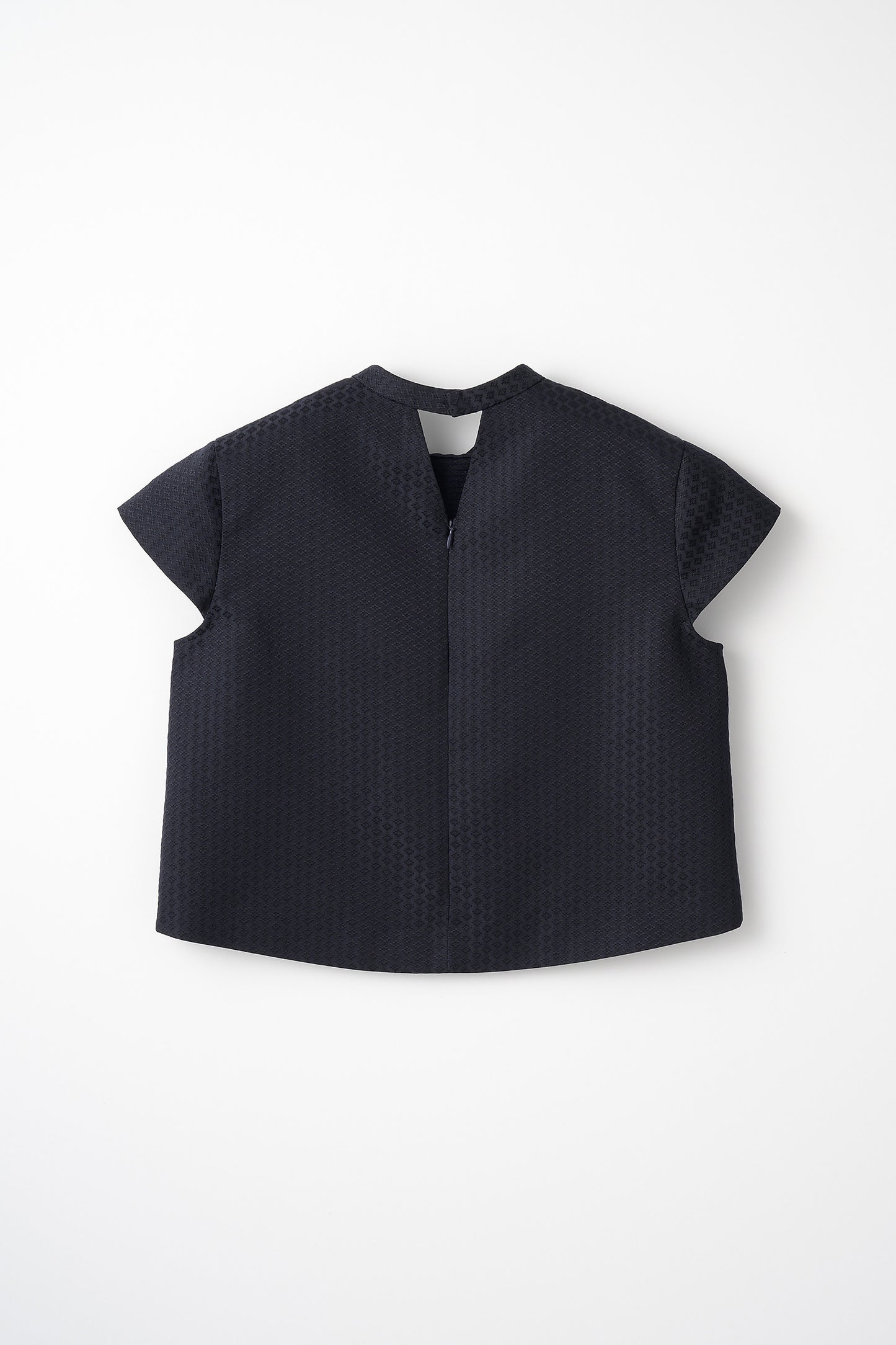 Blooming jacquard tops(Navy)