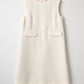 London tweed dress(Ivory)