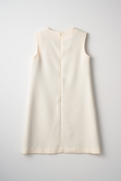 London tweed dress(Ivory)