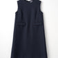 London tweed dress(Navy)