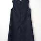 London tweed dress(Navy)