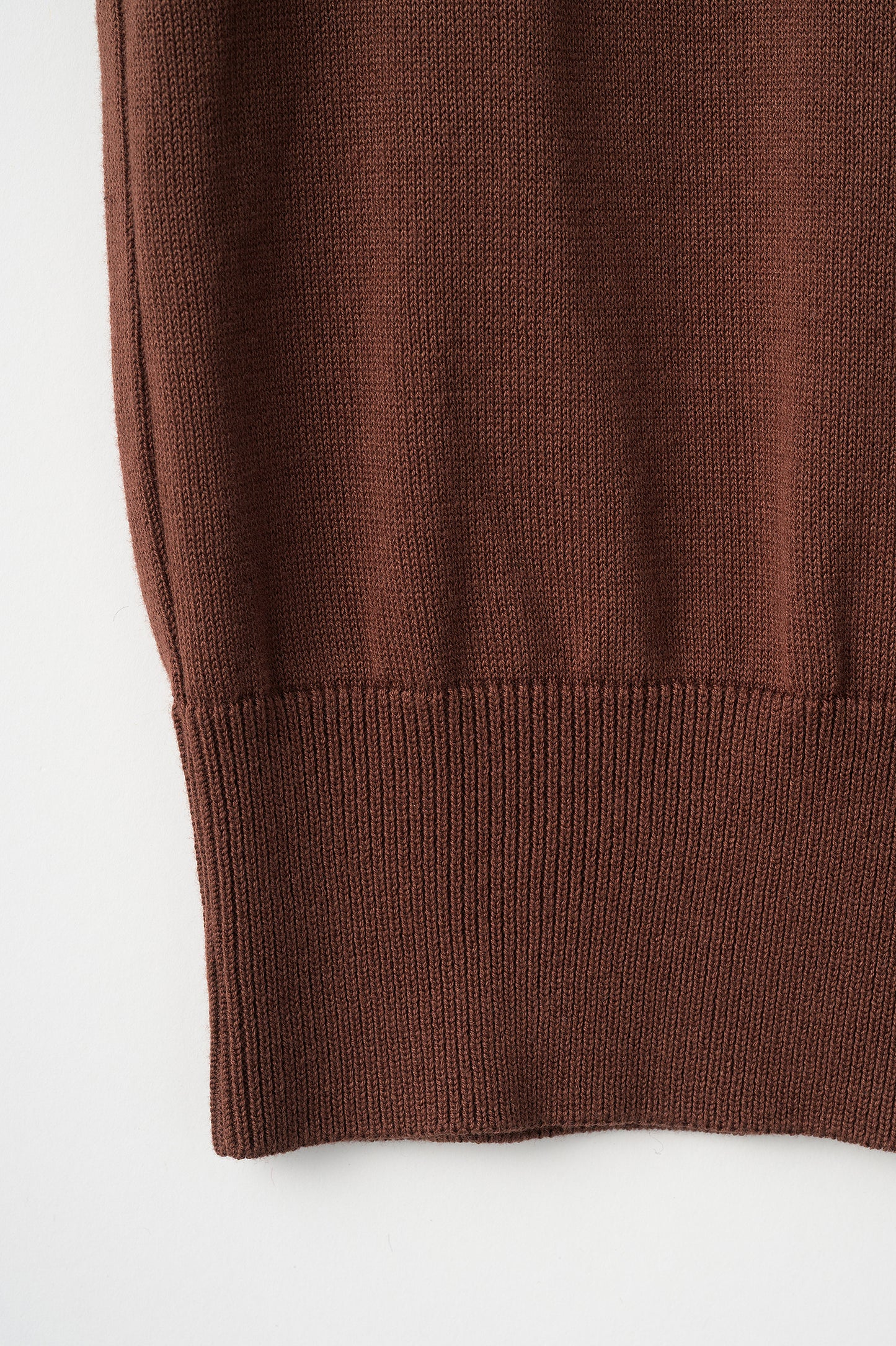 Bowtie rib ensemble knit(Chocolate)