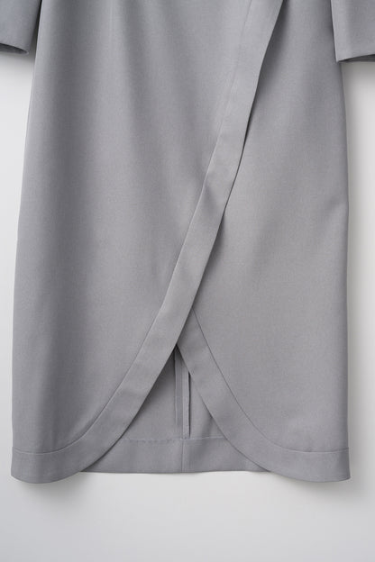 Tulip hem dress (Light gray)