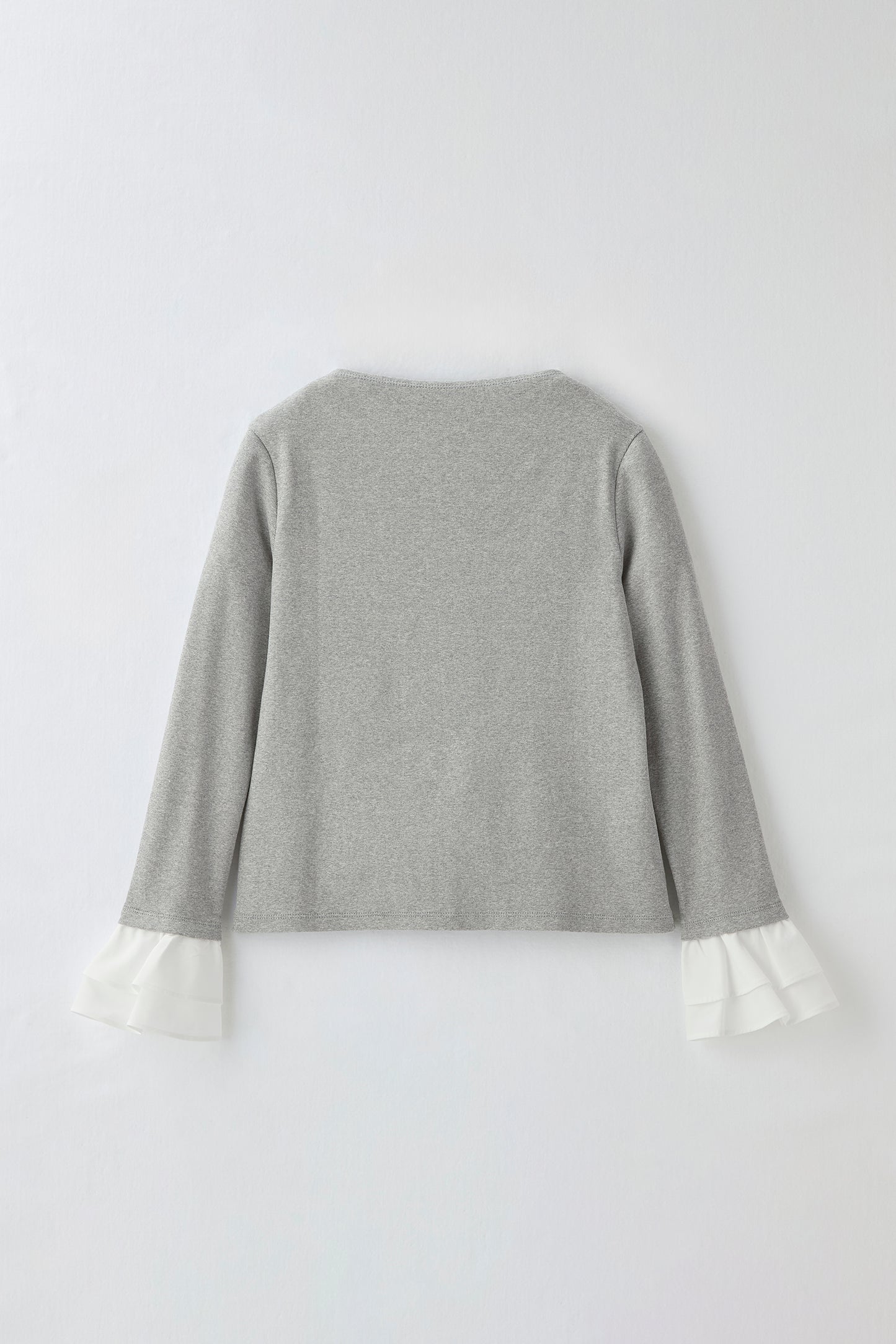 Cream frill tops（Gray）