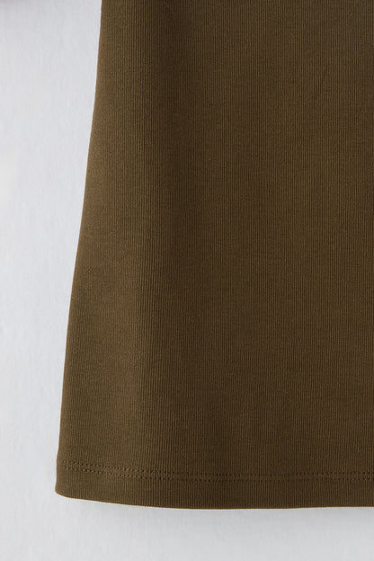 Cream frill tops（Khaki）
