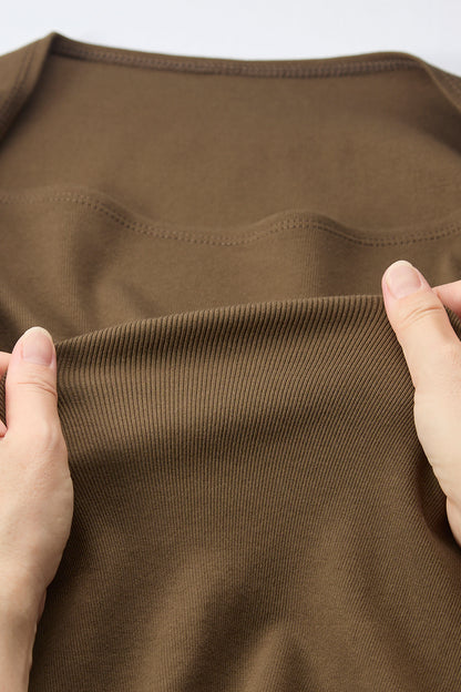 Cream frill tops（Khaki）