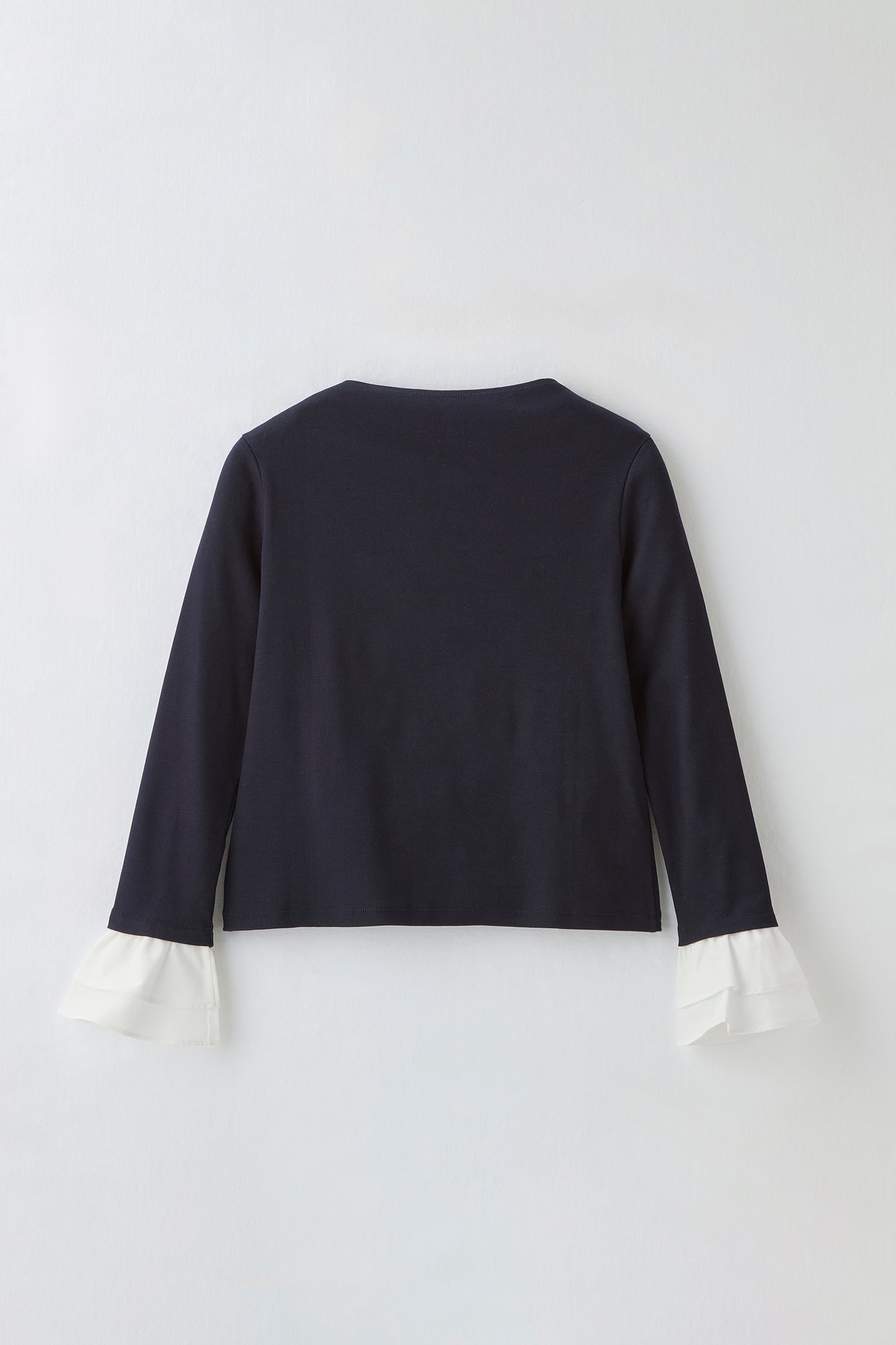Cream frill tops（Navy）