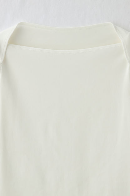 Cream frill tops（White）