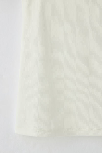 Cream frill tops（White）