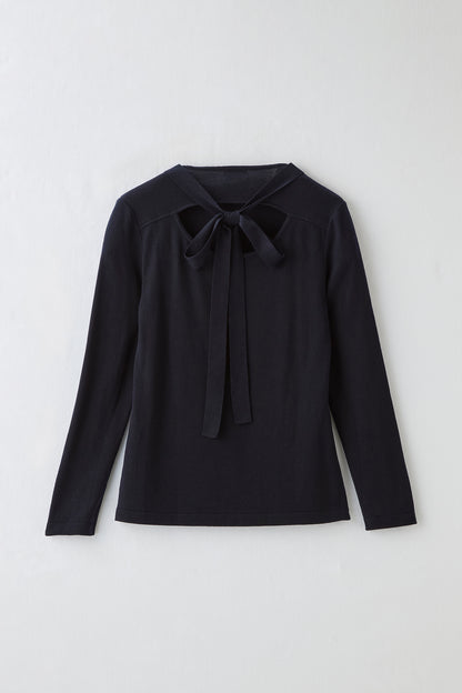 Secret ribbon knit（Navy）