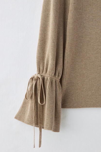 Bell sleeve knit（Oatmeal）