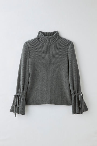 Bell sleeve knit（Gray）