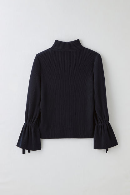 Bell sleeve knit（Navy）