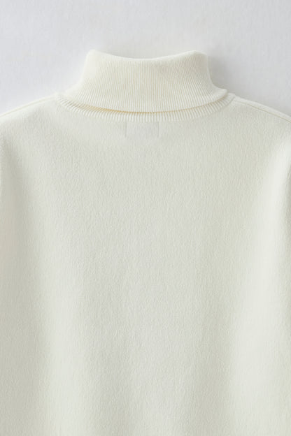 Soft touch zip up（White）