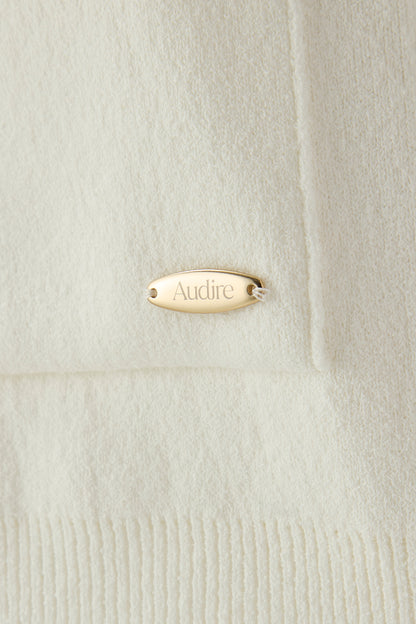 Soft touch zip up（White）