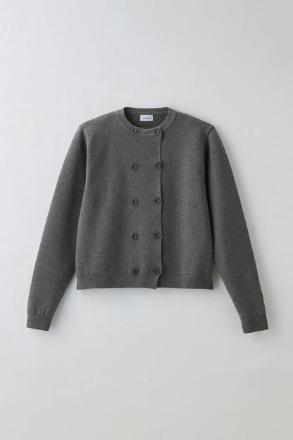 Double knit cardiket（Gray）