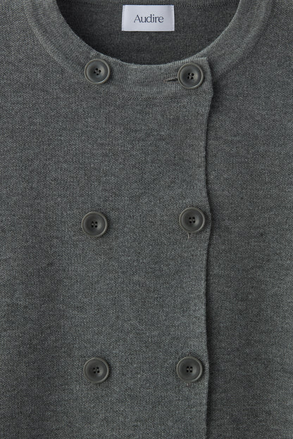 Double knit cardiket（Gray）