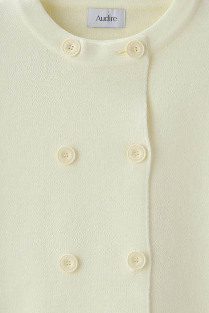Double knit cardiket（Ivory）