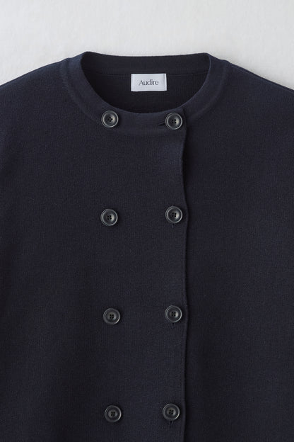 Double knit cardiket（Navy）