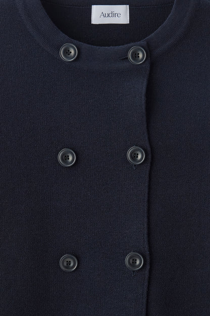 Double knit cardiket（Navy）