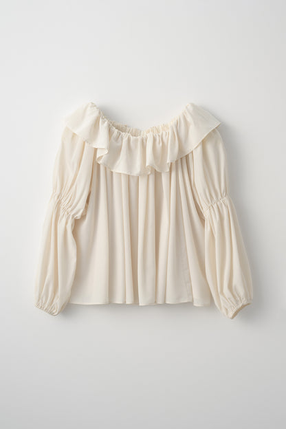 Cascade gather tops（Cream）