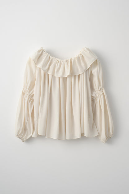 Cascade gather tops（Cream）
