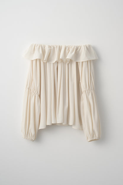 Cascade gather tops（Cream）