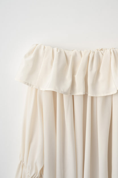 Cascade gather tops（Cream）