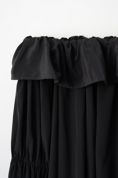 Cascade gather tops（Black）