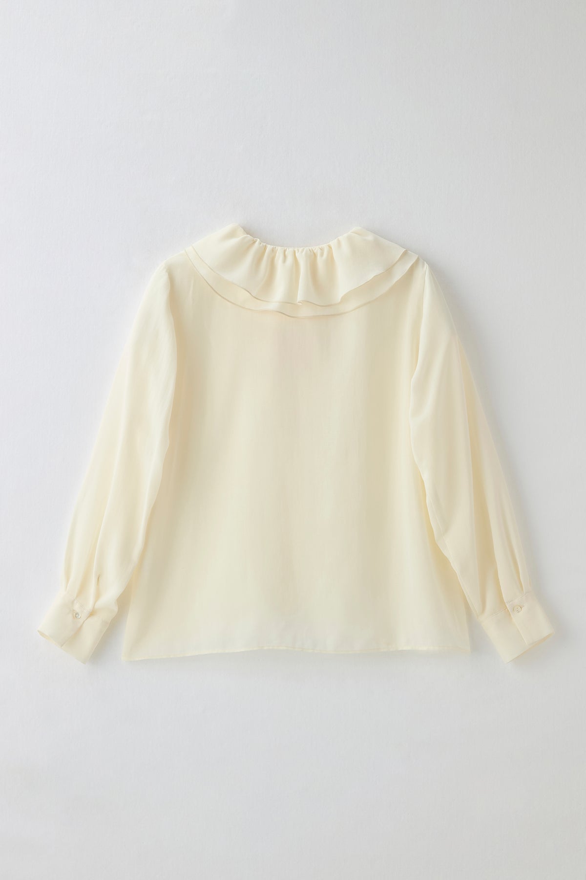 Blossom frill blouse（Ivory）