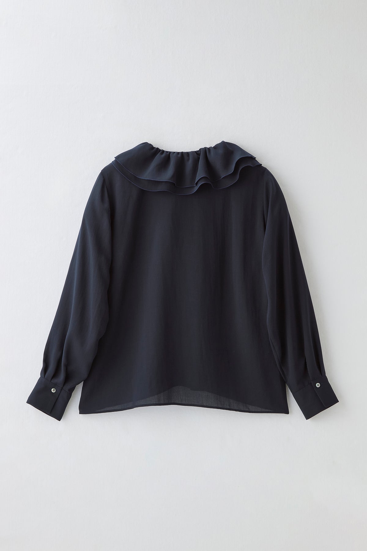 Blossom frill blouse（Navy）