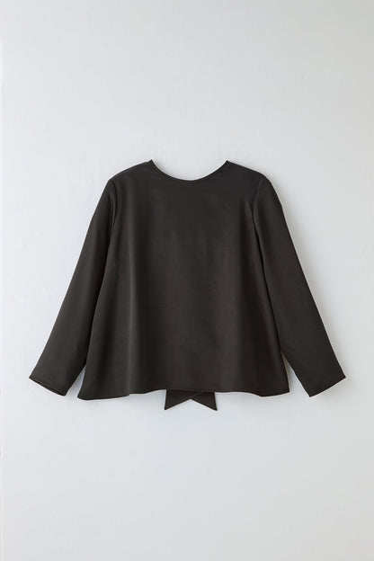 Back ribbon tops（Black）