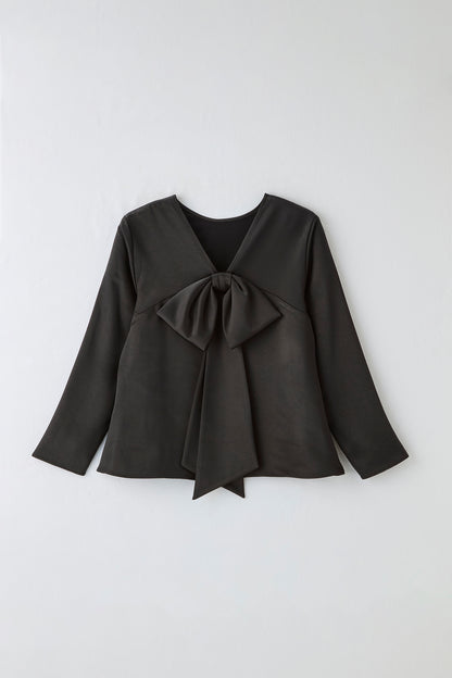 Back ribbon tops（Black）