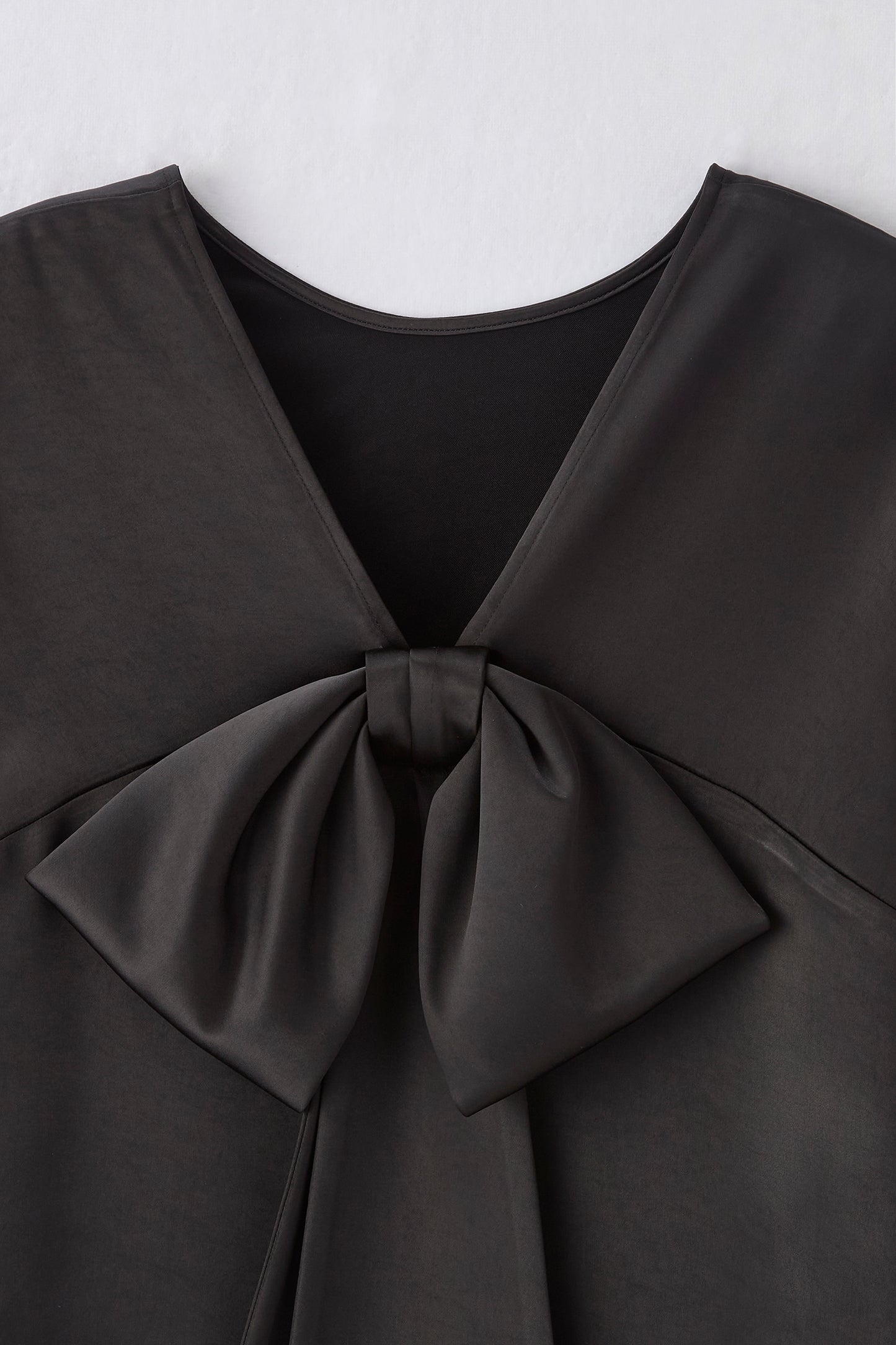 Back ribbon tops（Black）