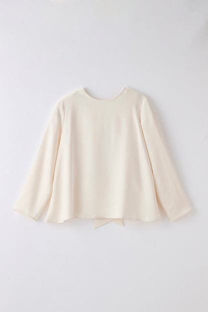 Back ribbon tops（Ivory）