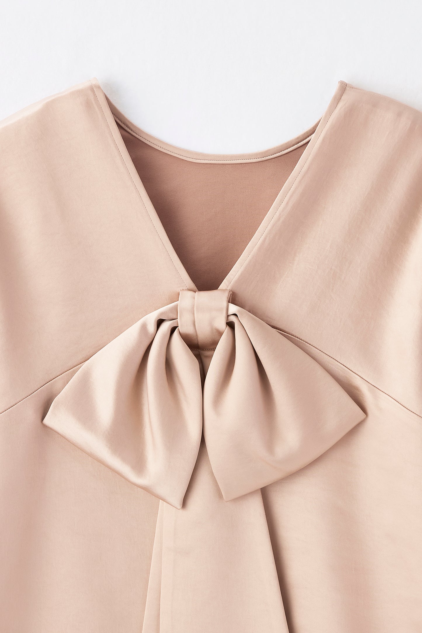Back ribbon tops（Pink）