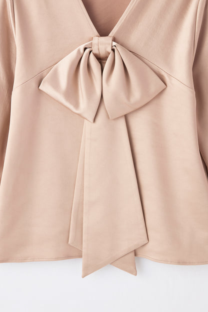 Back ribbon tops（Pink）