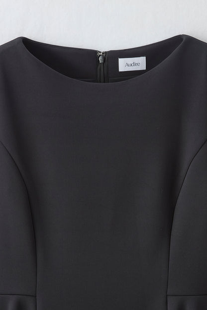 Office jersey peplum tops（Black）