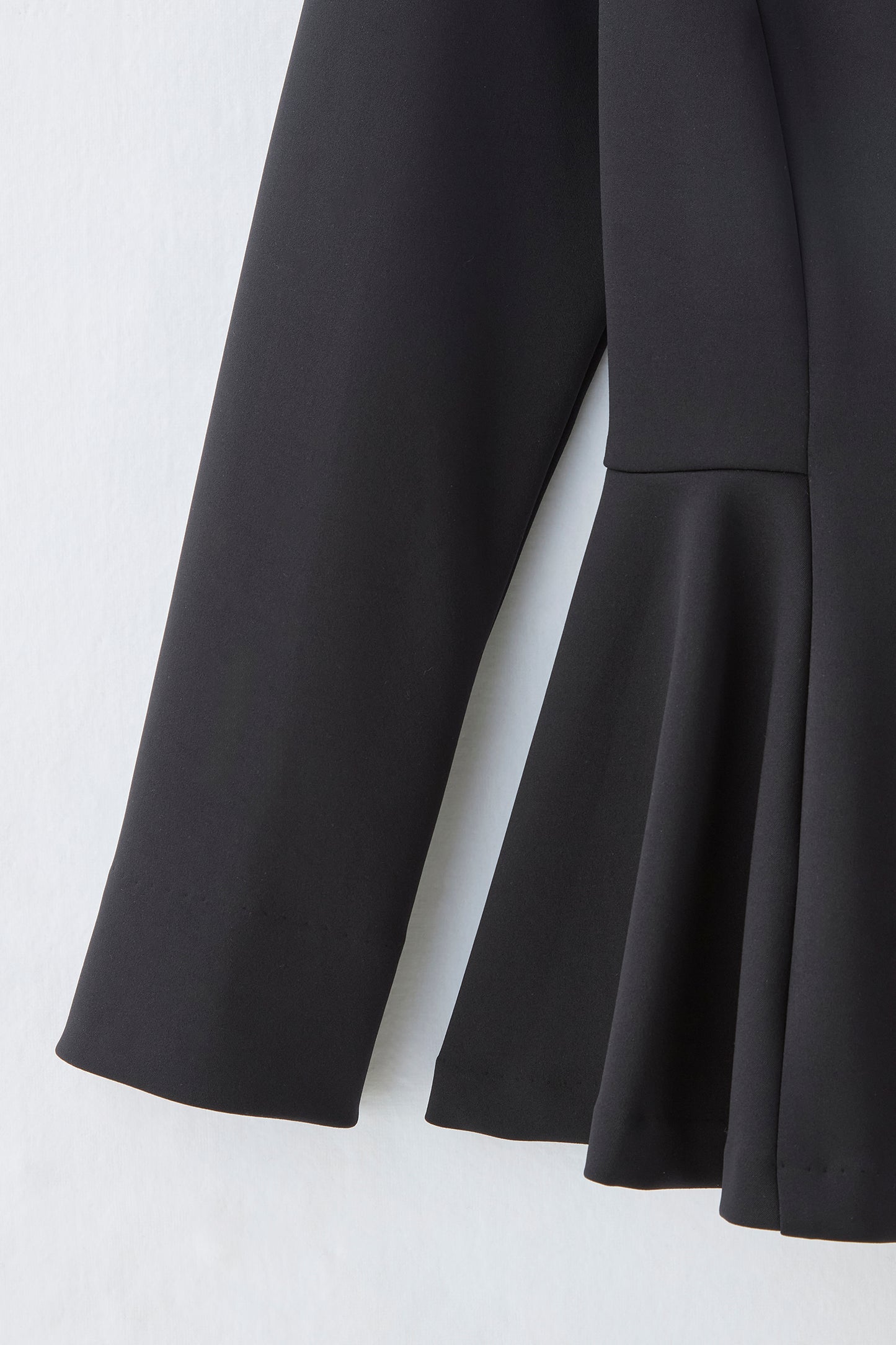 Office jersey peplum tops（Black）